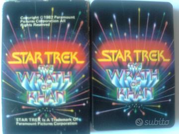Rare carte poker da collezione Star Trek Khan 1982