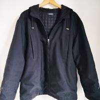 Giubbotto nero con cappuccio Taglia 48