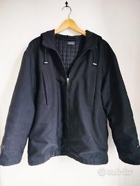 Giubbotto nero con cappuccio Taglia 48