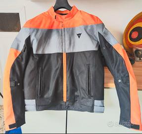 Giacca moto Dainese  Air Tex nero grigio arancio