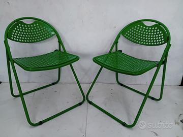 sedie richiudibili design anni 70..