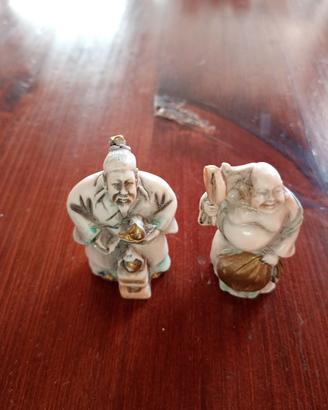 Statuette giapponesi in resina da collezione