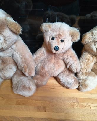 peluche mamma orso e 2 orsetti 