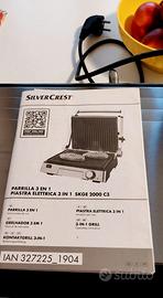 Griglia elettrica SilverCrest 3 in 1
