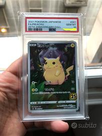 Pokemon card Pikachu 25th PSA10
