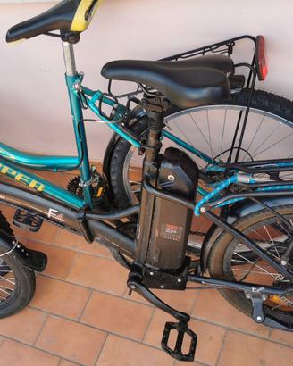 Bicicletta elettrica smartway F4, pieghevole.