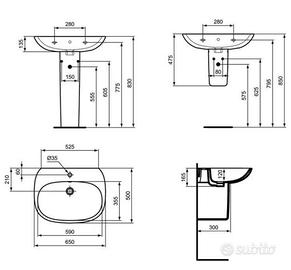 Lavabo Ideal Standart TESI T443301