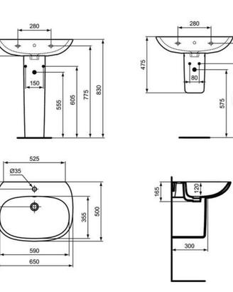 Lavabo Ideal Standart TESI T443301