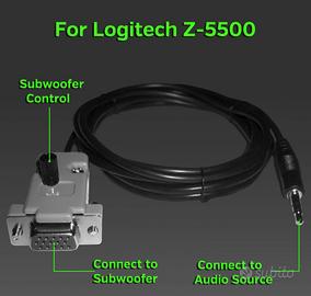 Cavo Mod Bypass SubWoofer Logitech Z-5500 Z5500
