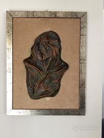 Quadro scultura bronze firmato