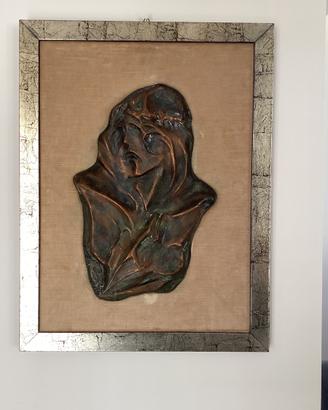 Quadro scultura bronze firmato