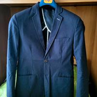 Giacca Blazer blu cotone taglia S