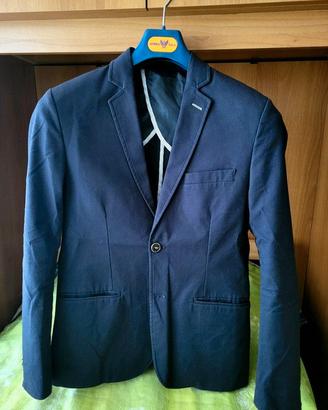 Giacca Blazer blu cotone taglia S