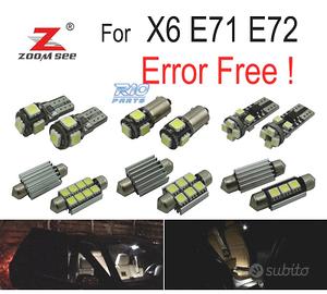 KIT 20 LAMPADE LED INTERNE BMW X6 E71 E72 M 2008-2