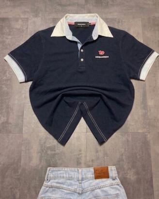 polo sdquared2 vintage taglia s