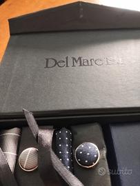 Del Mare 1911 pochette da taschino con gemelli