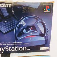 Volante e pedali per PS1 funzionanti con manuale