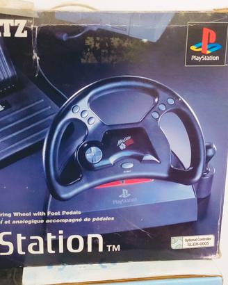 Volante e pedali per PS1 funzionanti con manuale