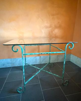 tavolo in ferro battuto 