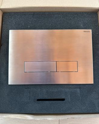 Ritmonio Placca wc in acciaio inox + 2 pilette