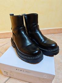 stivaletto pelle nero n37