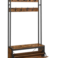 VASAGLE Appendiabiti con Scarpiera a Ribalta, Mobi