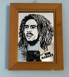 Piccolo quadro Bob Marley Anni 80 Vintage.