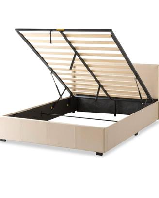 LETTO CONTENITORE Zinus 80x190 cm Beige