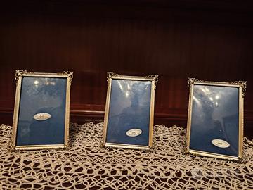 Portafoto in bronzo e argento 