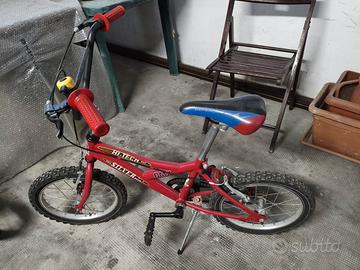 BMX Rossa Marca Silver Star con Freni V-Brake