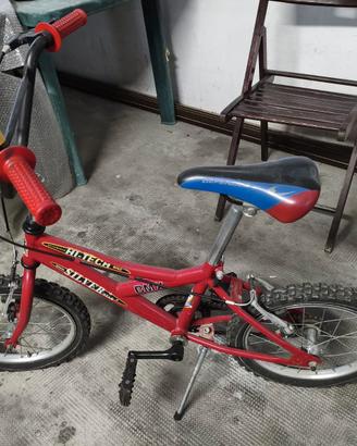 BMX Rossa Marca Silver Star con Freni V-Brake
