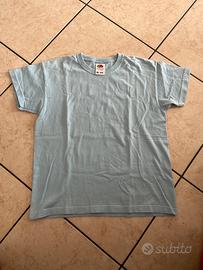 Maglietta maniche corte azzurra