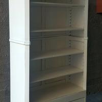 Libreria  fine '800 in noce shabby chic smontabile