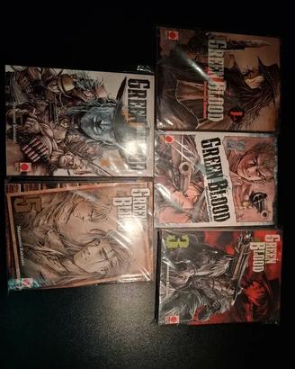 Manga Green Blood serie completa 1-5