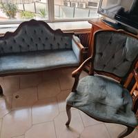 Salotto vintage in stile Luigi XV – set completo 4