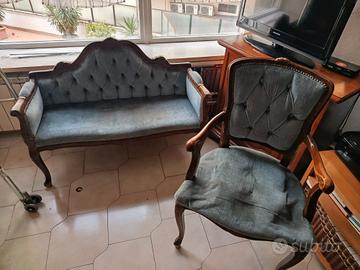 Salotto vintage in stile Luigi XV – set completo 4