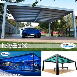 Pergotenda gazebo MyBoX struttura acciaio PVC