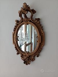 Specchiera ovale fine '800