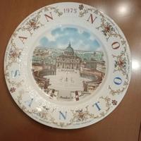 Piatto commemorativo Giubileo 1975