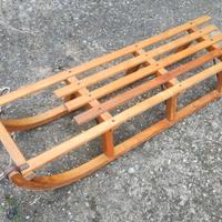 Slittino in legno anni 60 vintage