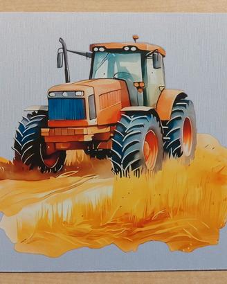 Tappetino mouse 22x18 3mm stampa trattore 🚜