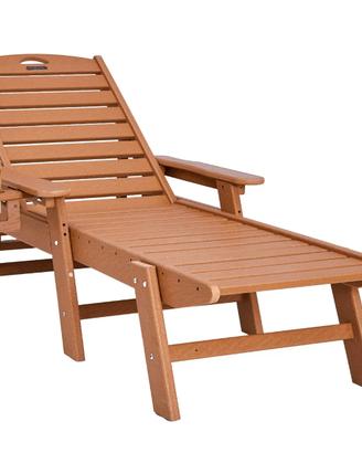 Sedia a Sdraio da Giardino Pieghevole Reclinabile
