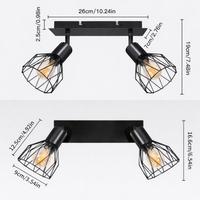 Plafoniera attacco E14 con due luci