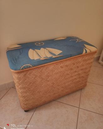 bauletto in vimini 