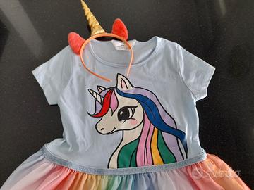 Costume carnevale/halloween principessa unicorno 