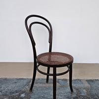 Sedia antica Fischel originale in legno curvato