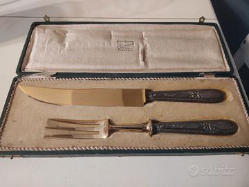Set posate per arrosti argento