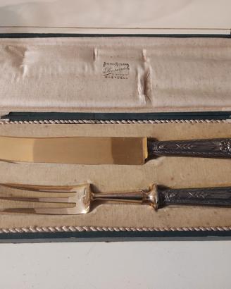 Set posate per arrosti argento