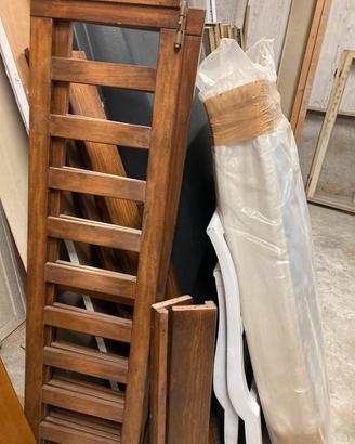 Lettino legno artigianale