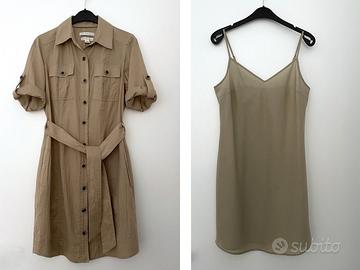 Abito a camicia BANANA REPUBLIC cotone XS/S sabbia